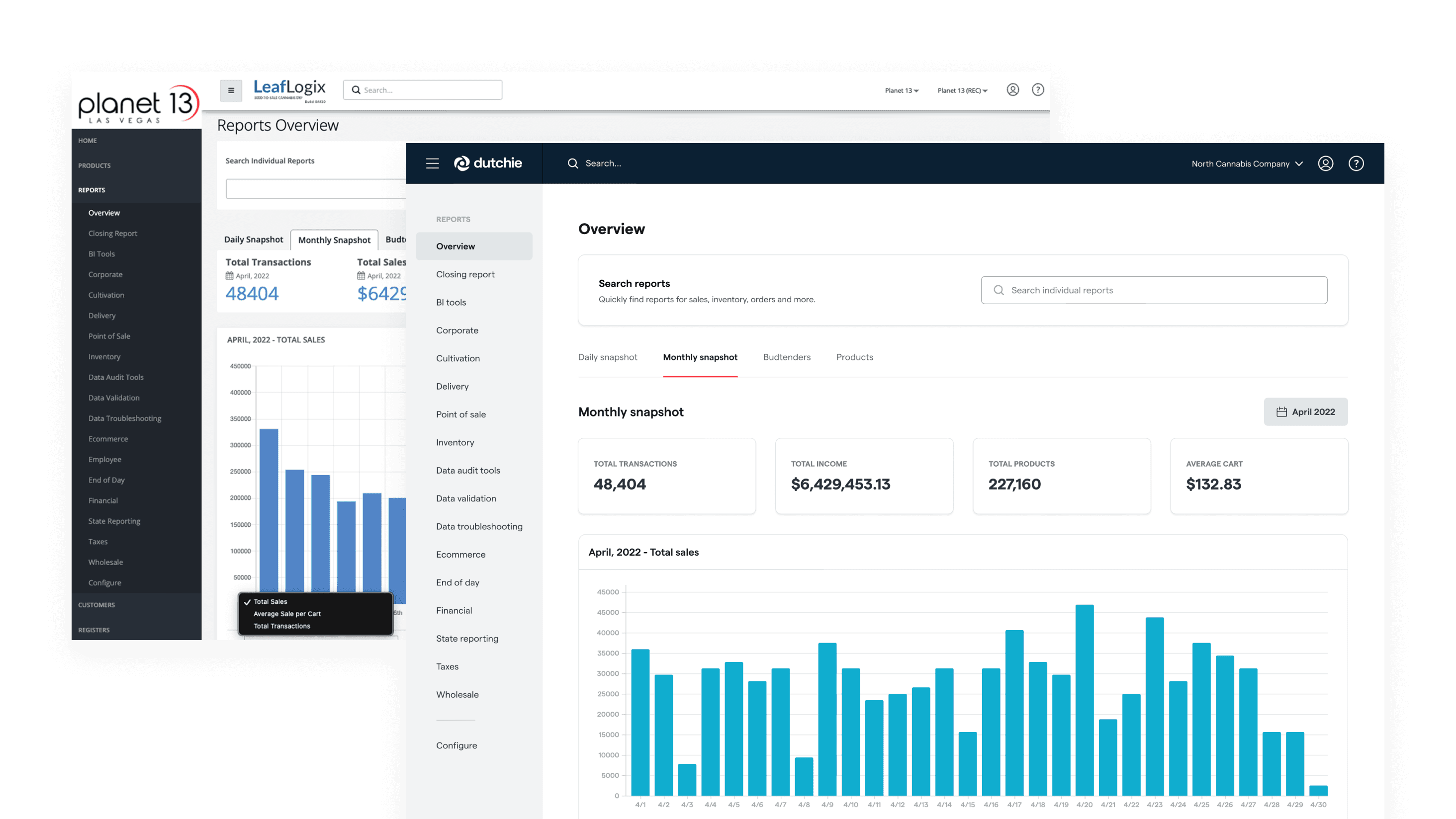 Refined back office UI across both platforms